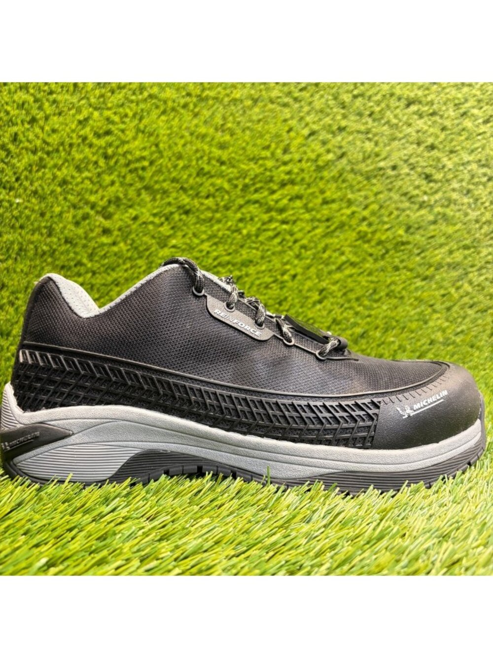 Michelin Latitude Tour EH Mens Size 9 Black Gray Alloy Toe Safety Work Shoes
